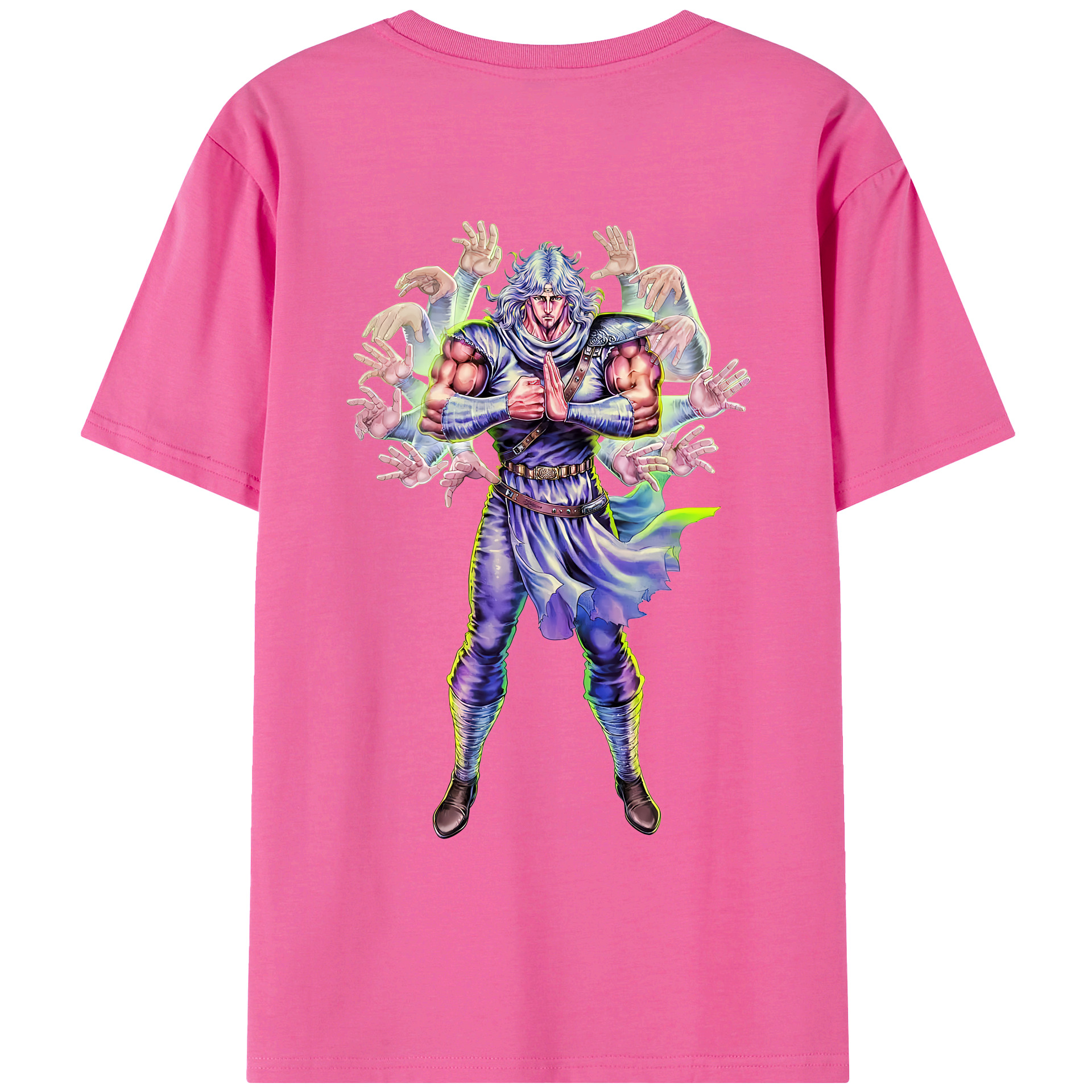 （画像用） 北斗の拳 Fist of the North Star レディース半袖Tシャツ(バックプリント)